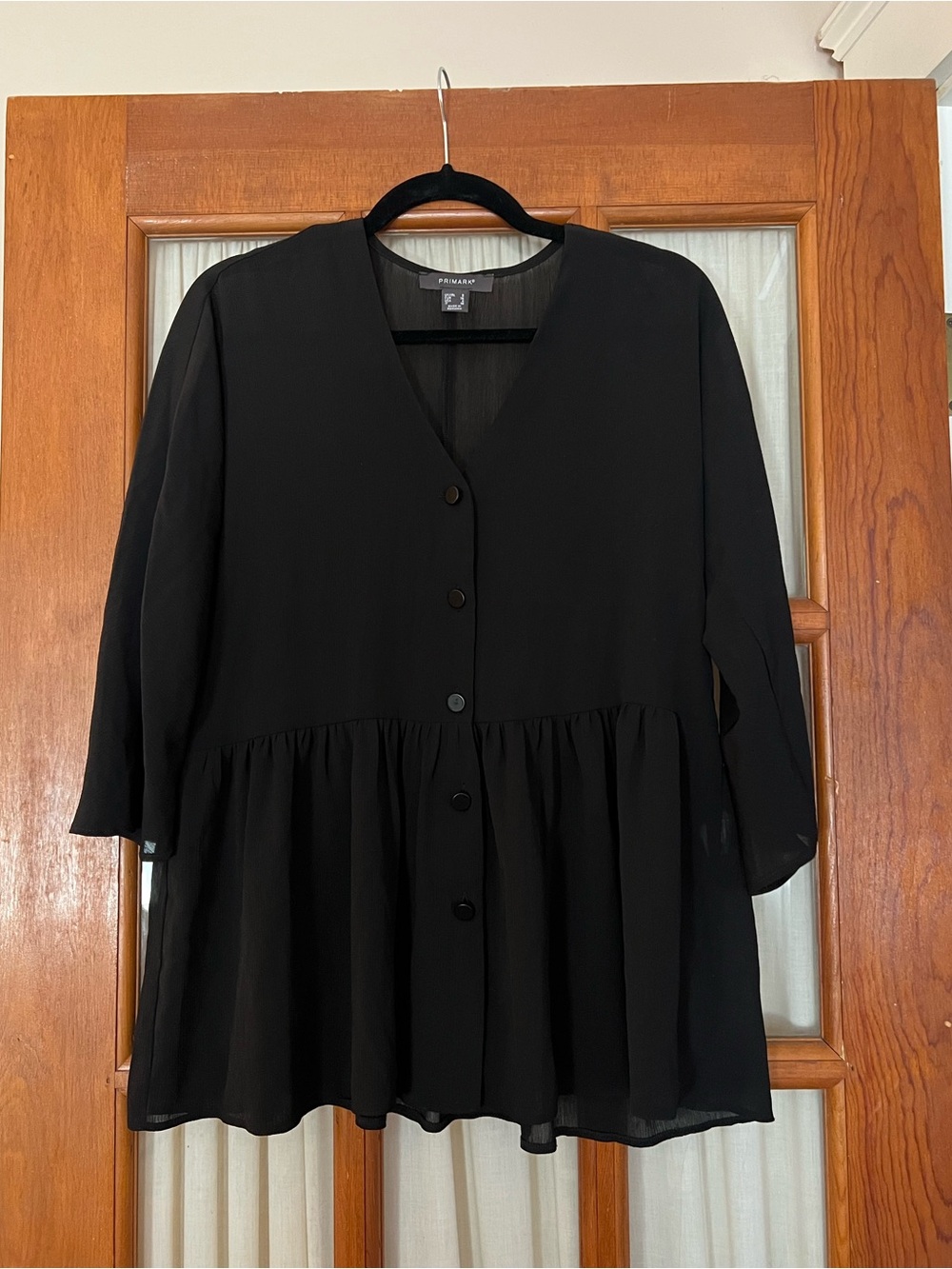 Primark Black Flowy Blouse